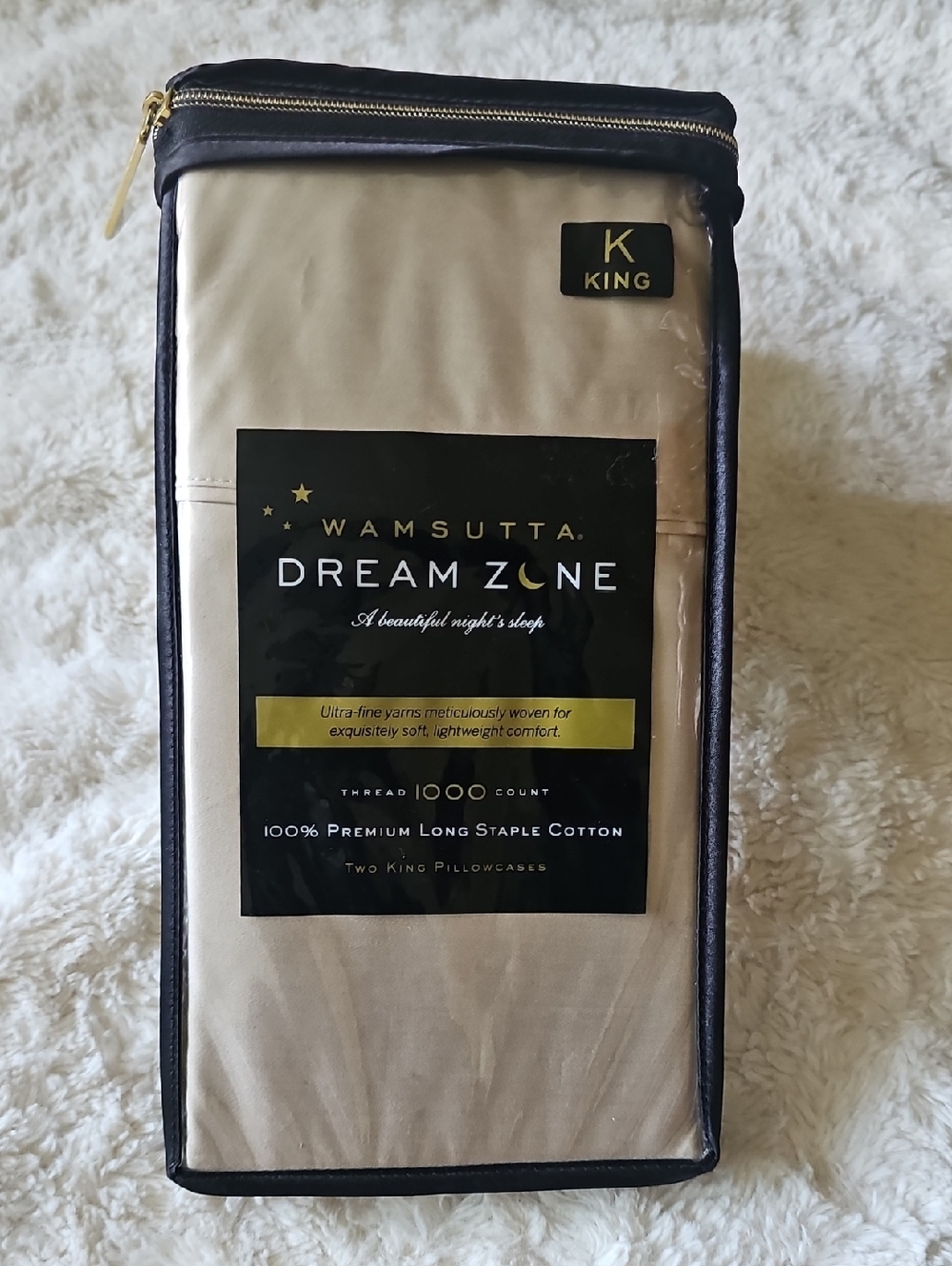 RARA Wamsutta 1000 Count Taupe King Pillowcases